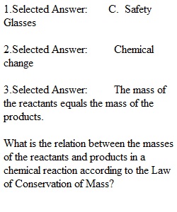 Physical & Chemical Changes Pre-Lab Questions